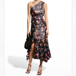 Cinq A Sept - Kayleigh Silk Midi Dress.